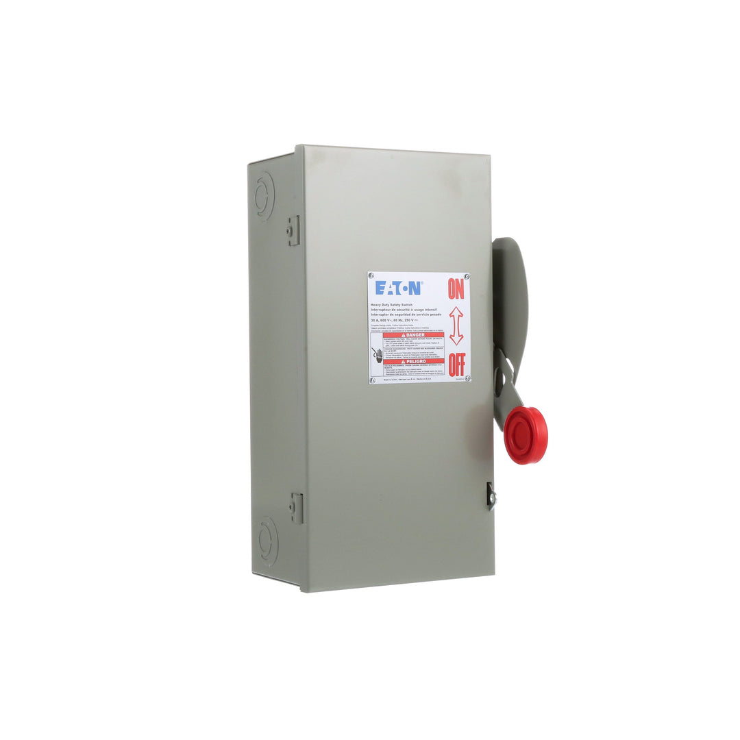 Cutler Hammer DH361UGK - Non-Fusible Disconnect Switch 600V AC/30A (200kA AIC @600V)