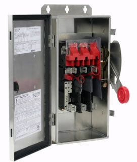 Cutler Hammer DH362FWK - Fusible Disconnect Switch 600V 60A (200kA AIC NEMA 4X)