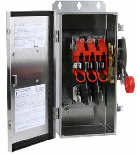 Cutler Hammer DH363FWK - Fusible Disconnect Switch 600V 100A (NEMA 4X, 100kA AIC)