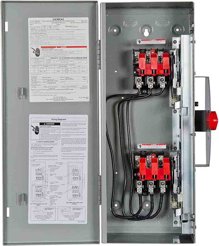 Siemens DTNF321 - Non-Fusible Disconnect Switch, 30A 3-Pole