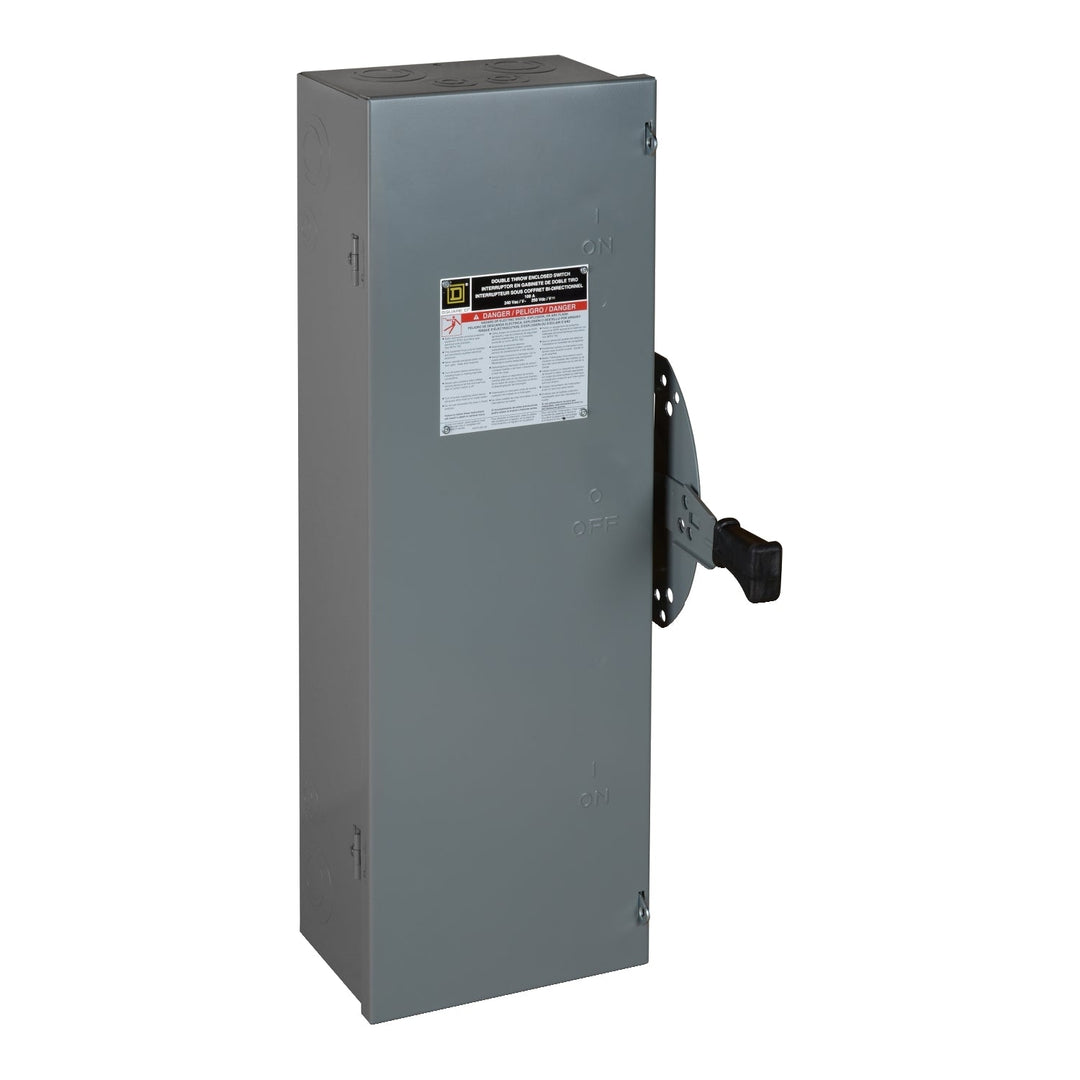 Square D DTU223 - Non-Fusible Disconnect Switch 240V AC/DC, 100A (200kA AIC @240V)