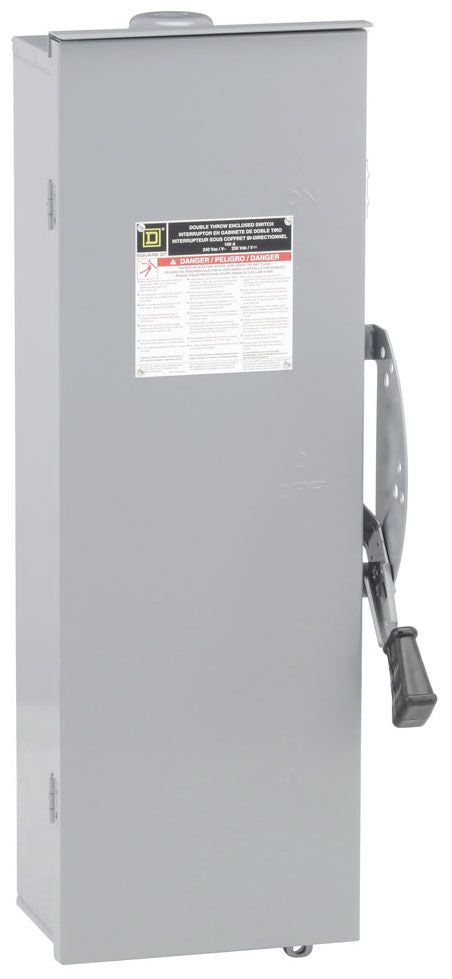 Square D DTU223RB - Non-Fusible Disconnect Switch 240V AC/DC 100A (NEMA 3R, 200kA AIC)