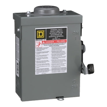 Square D DU221RBUP - Safety Disconnect Switch 30A 240V (100kA AIC Rating)
