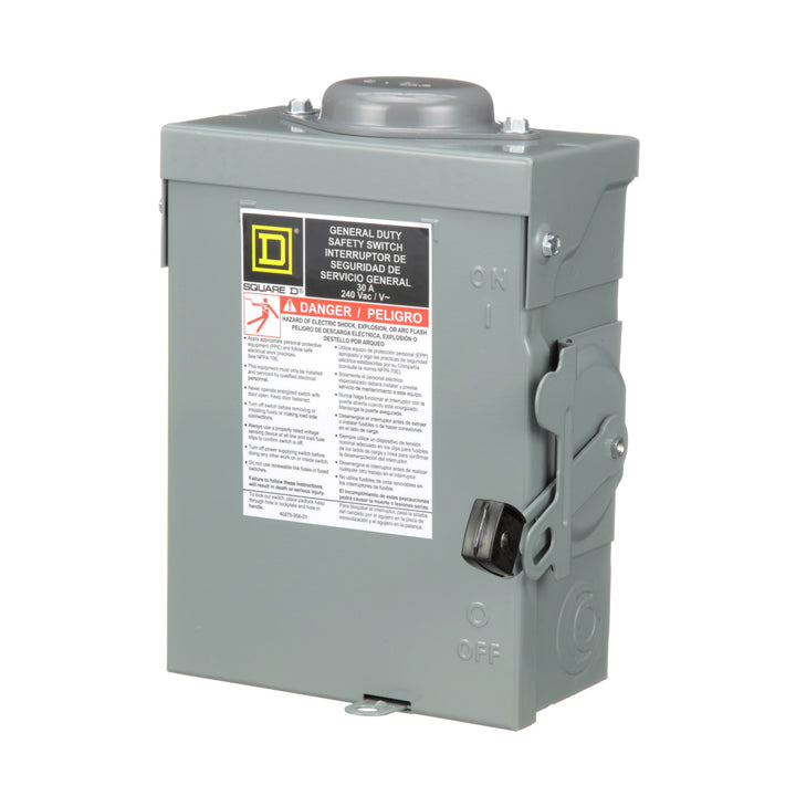DU221RB Square D Series E Disconnect  240V ACV 30A Non-Fusible Switch - Essential Electric Supply