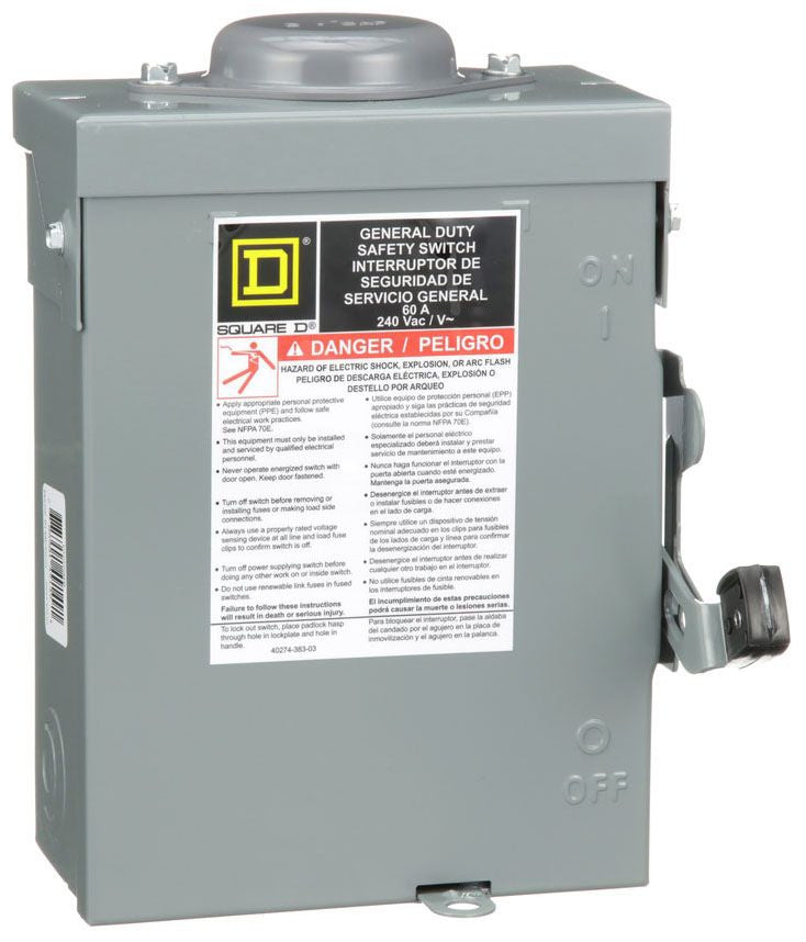 Square D DU222RB Disconnect Switch (Non-Fusible) - Essential Electric Supply