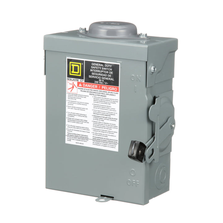 Square D DU222RB - Non-Fusible Disconnect Switch 60A 240V AC (100kA AIC)