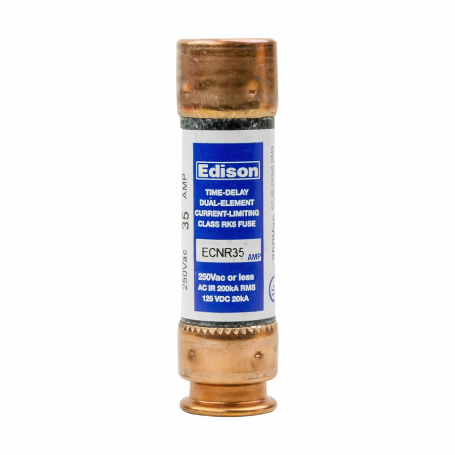 Edison, Cooper Bussmann ECNR35 Low Voltage ECNR Series 250V 35A Fuse - Essential Electric Supply