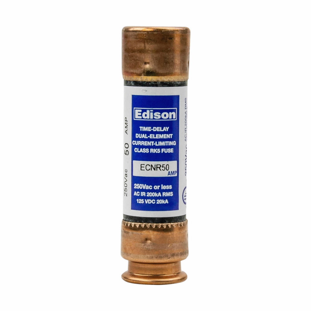 Cooper Bussmann, Edison ECNR50 Low Voltage ECNR Series 250V 50A Fuse - Essential Electric Supply