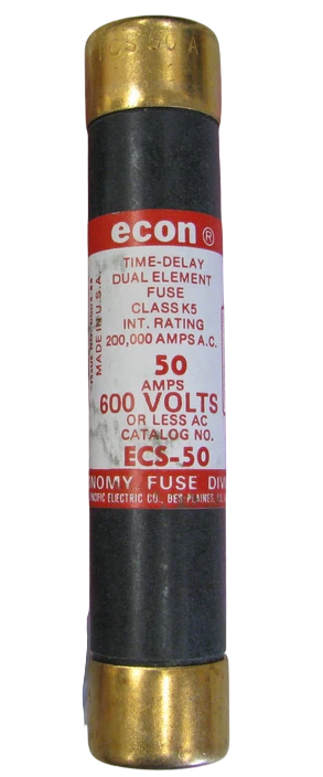 Edison ECS50 - RK5 Class Fuse 50A 600V (100kA AIC Rating)