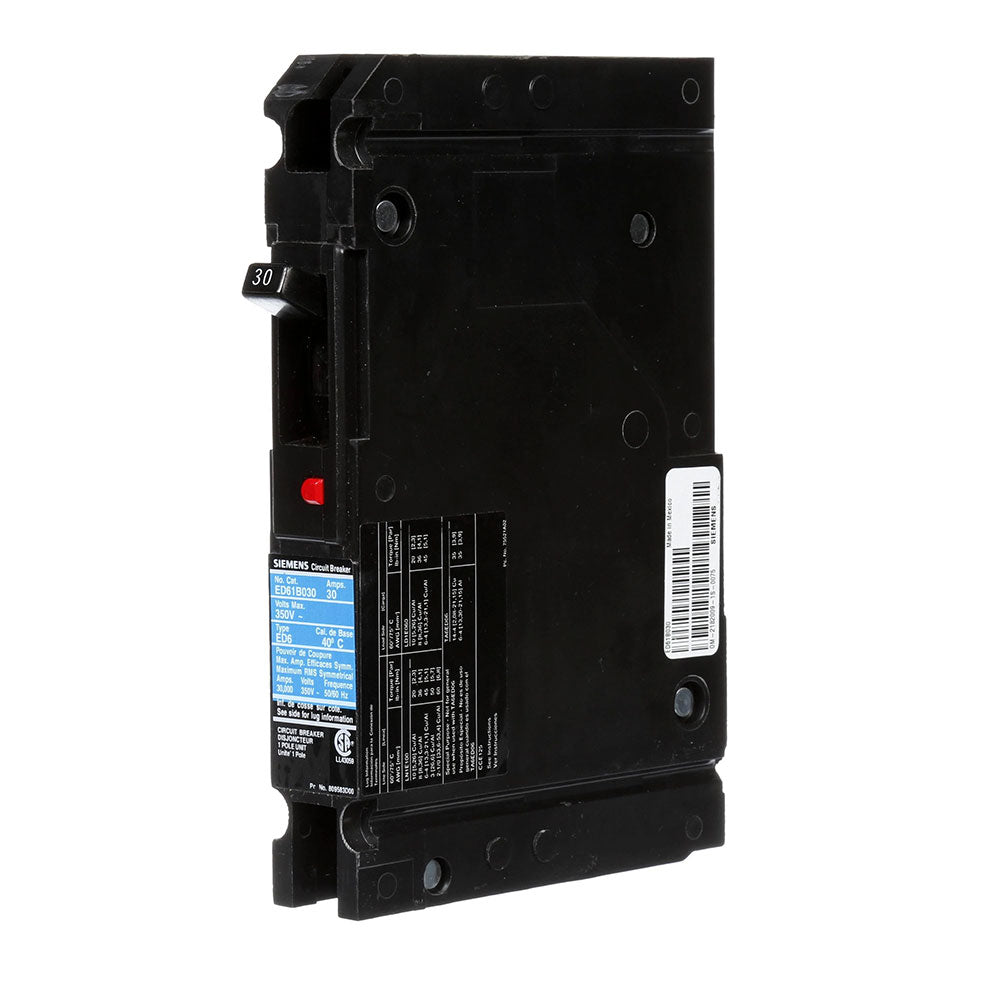 Siemens ED61B030 - Molded Case Breaker 30A 600V AC