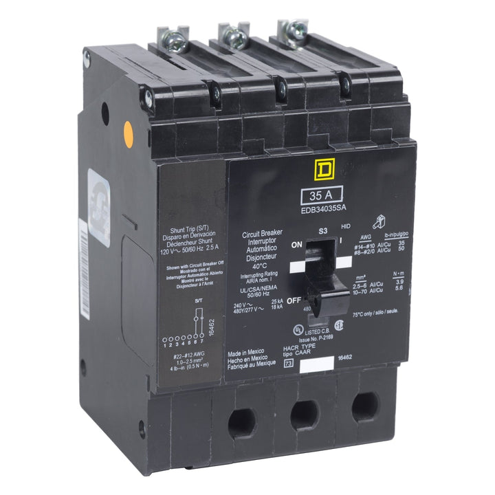 Square D EJB34050SA - Molded Case Circuit Breaker 50A 3-Pole