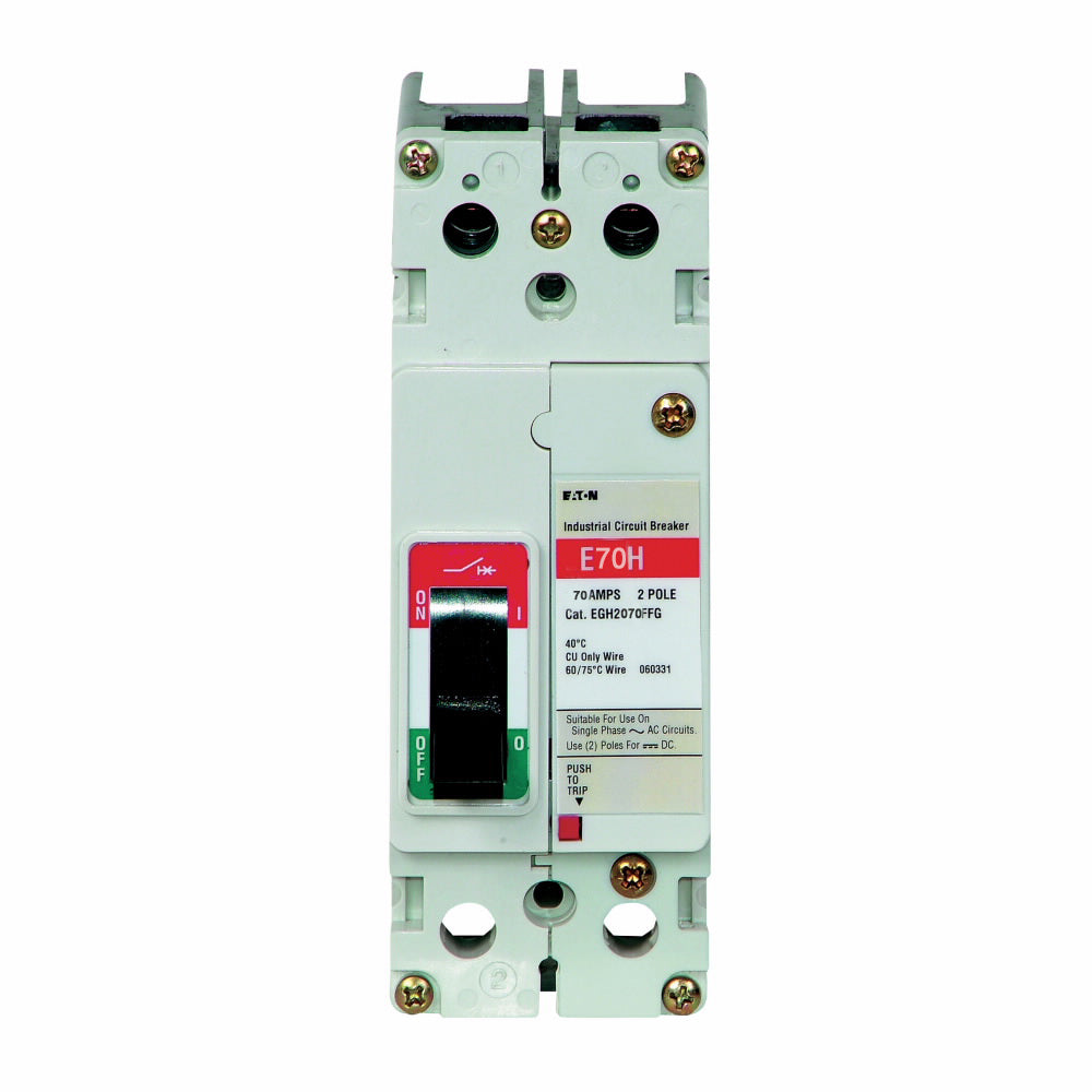 Cutler Hammer EGB2070FFG - Molded Case Breaker 70A 480V 2-Pole