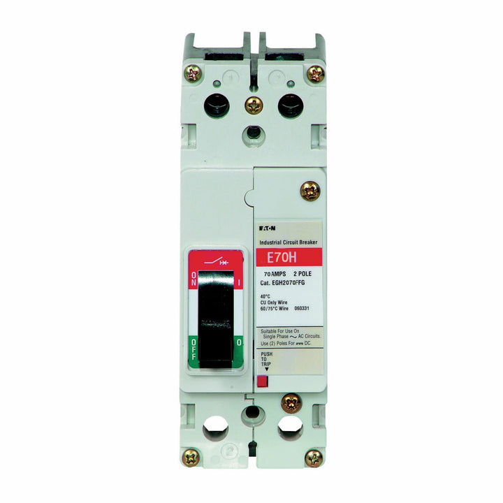 Cutler Hammer EGB2070FFG - Molded Case Breaker 70A 480V 2-Pole