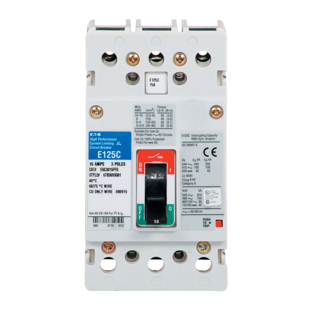 Cutler Hammer EGB3050FFG - 3-Pole Molded Case Circuit Breaker
