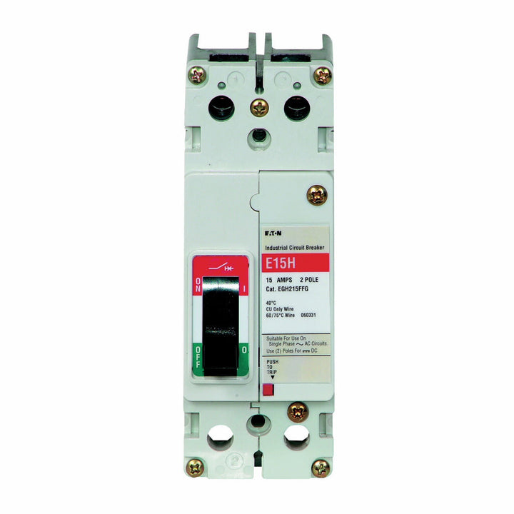 Cutler Hammer EGE2015FFG - 2-Pole Molded Case Breaker (15A, 600V)