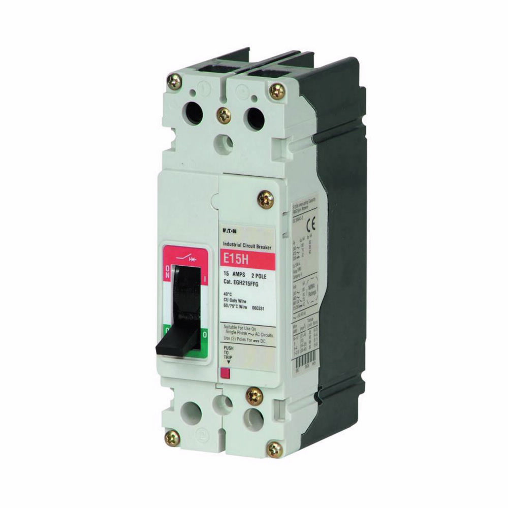 Cutler Hammer EGE2015FFG - 2-Pole Molded Case Breaker (15A, 600V)