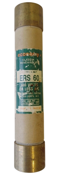 Edison Fuses ERS60 - Class H Fuse 60A@600V (10kA AIC)