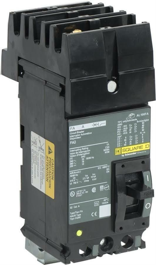 Square D FA26050BC1021 - Molded Case Circuit Breaker 50A 2-Pole