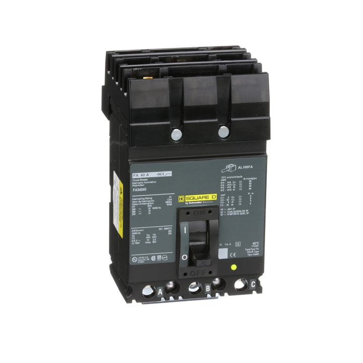 Square D FA34040 - Molded Case Circuit Breaker 40A 480V 3P