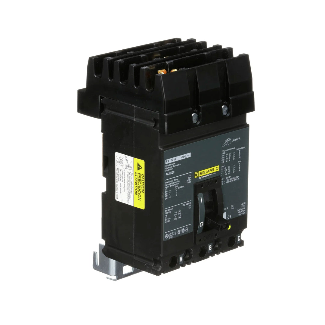 Square D FA36030 - 30A 3-Pole Circuit Breaker (600V, 18kA AIC)