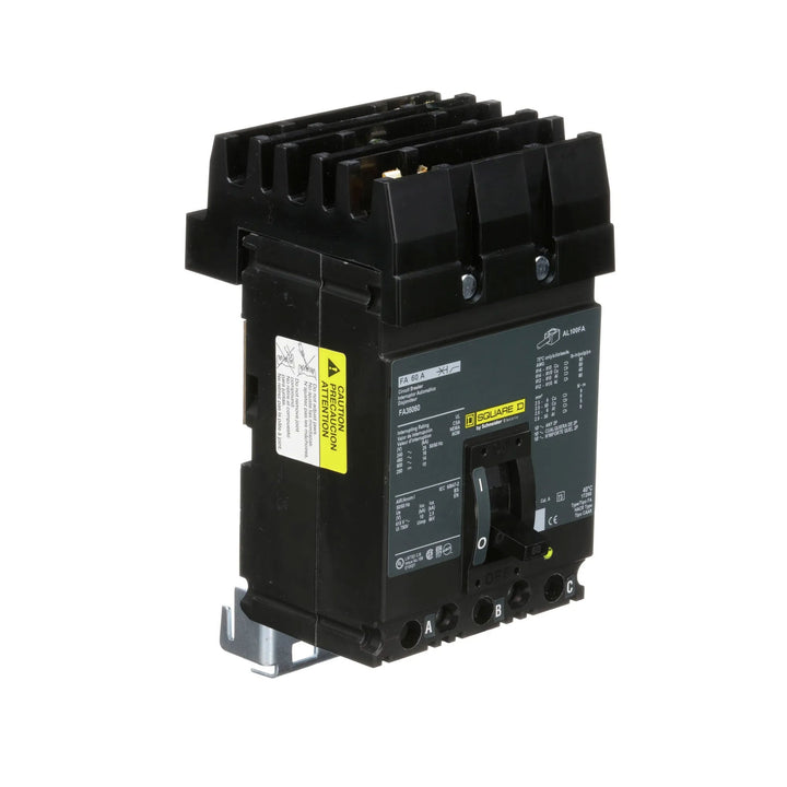Square D FA36060 - 60A 3-Pole Molded Case Circuit Breaker