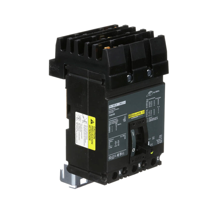 Square D FA36100 - 100A Molded Case Breaker (600V, 3P, 18kA)