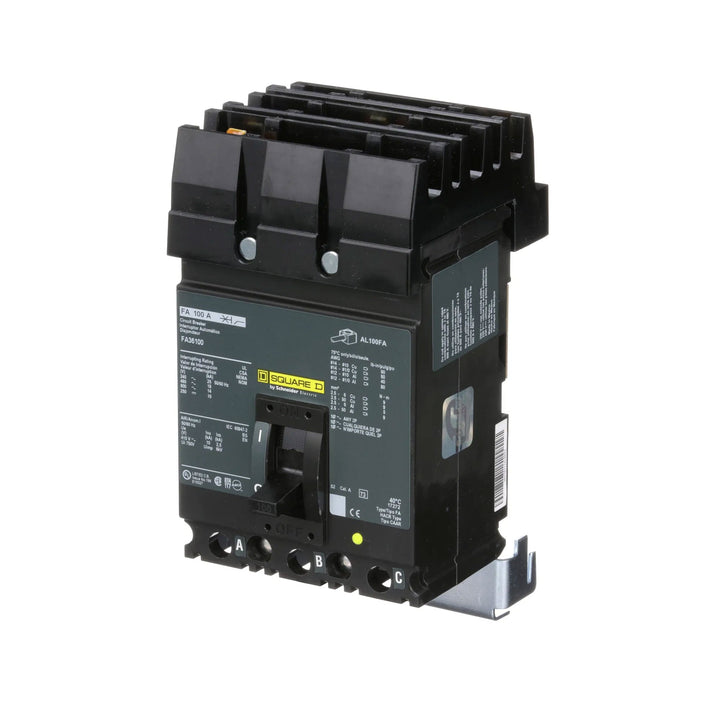 Square D FA36100 - 100A Molded Case Breaker (600V, 3P, 18kA)