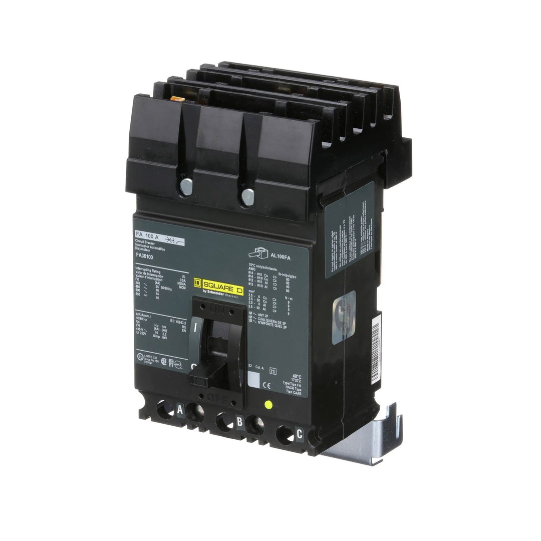 Square D FA36080 - 80A 3-Pole Molded Case Circuit Breaker
