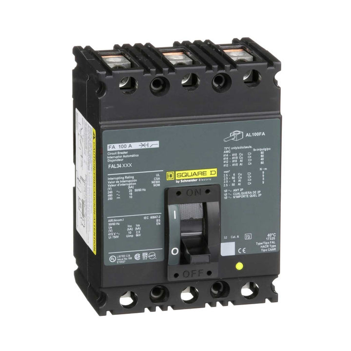 Square D FAL34030 - Molded Case Circuit Breaker, 30A 480V 3P