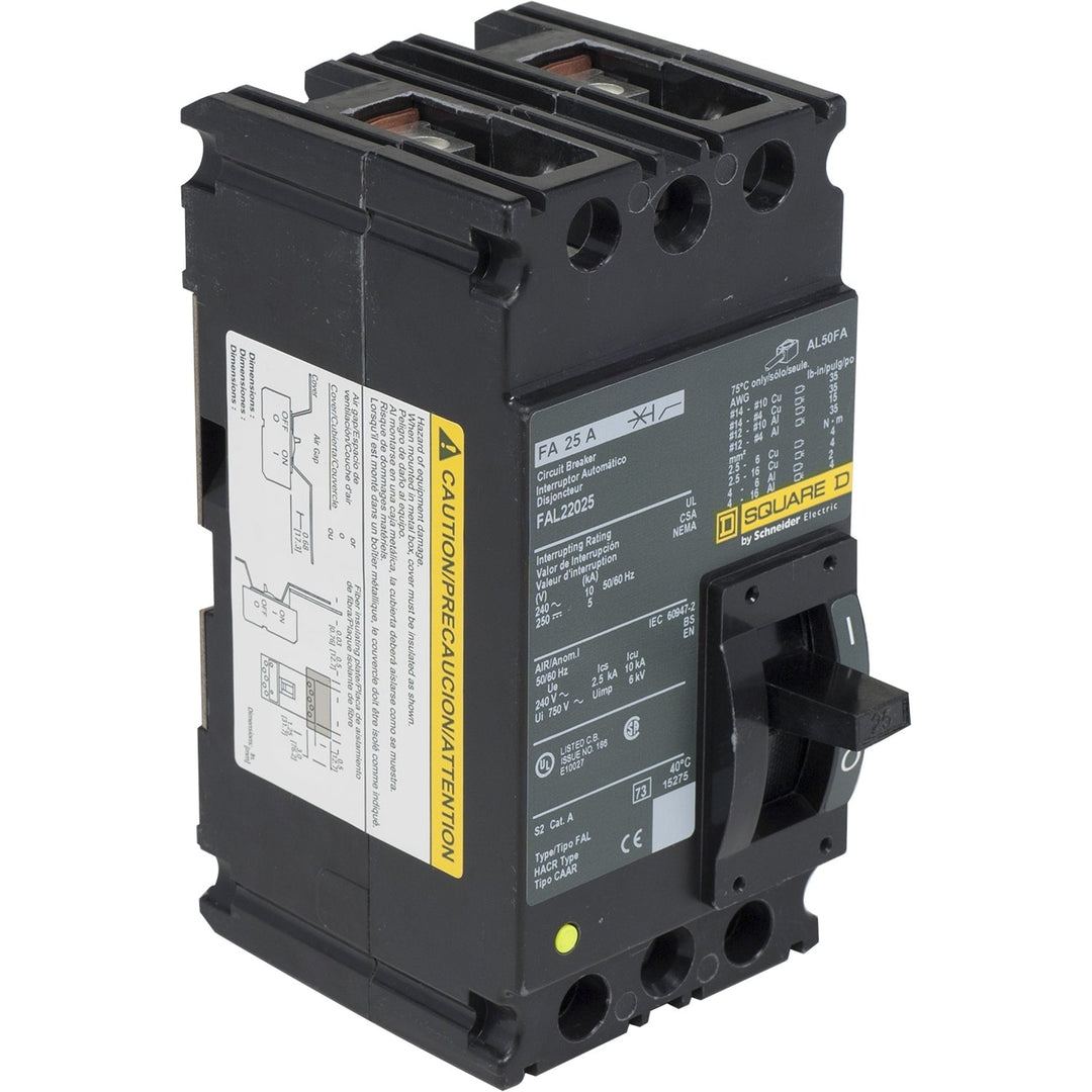 Square D FAL22025 - Molded Case Circuit Breaker, 25A 2-Pole