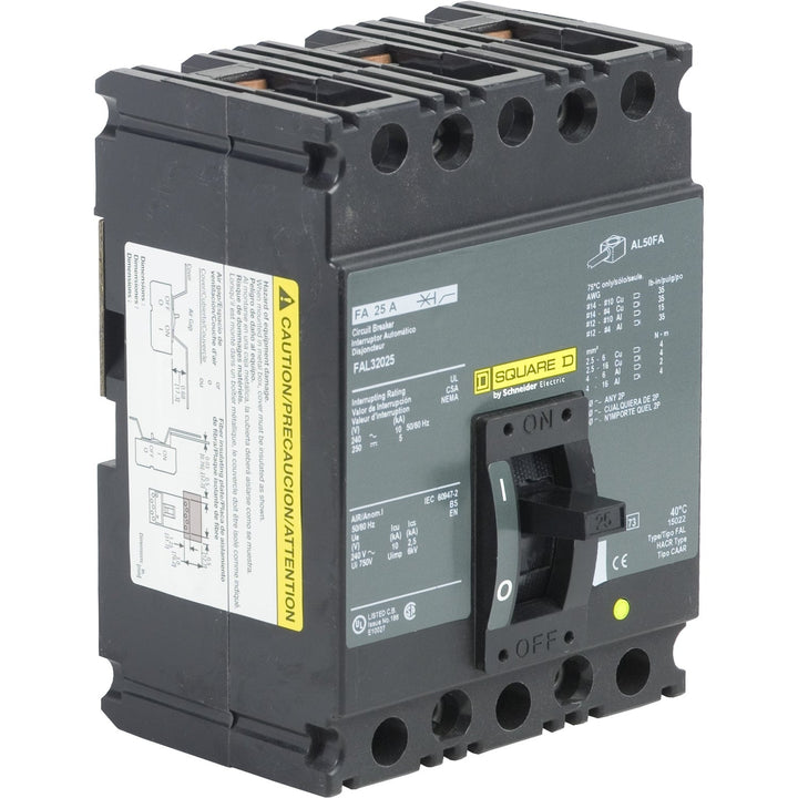 Square D FAL32025 - Molded Case Circuit Breaker, 25A 3P 240V