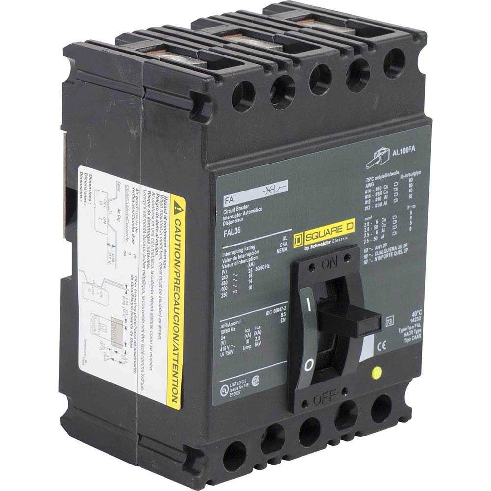 Square D FAL36020 - Molded Case Circuit Breaker 20A 600V 3P