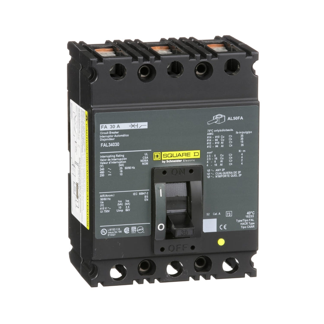 Square D FAP36045 - Molded Case Circuit Breaker 45A 600V 3P
