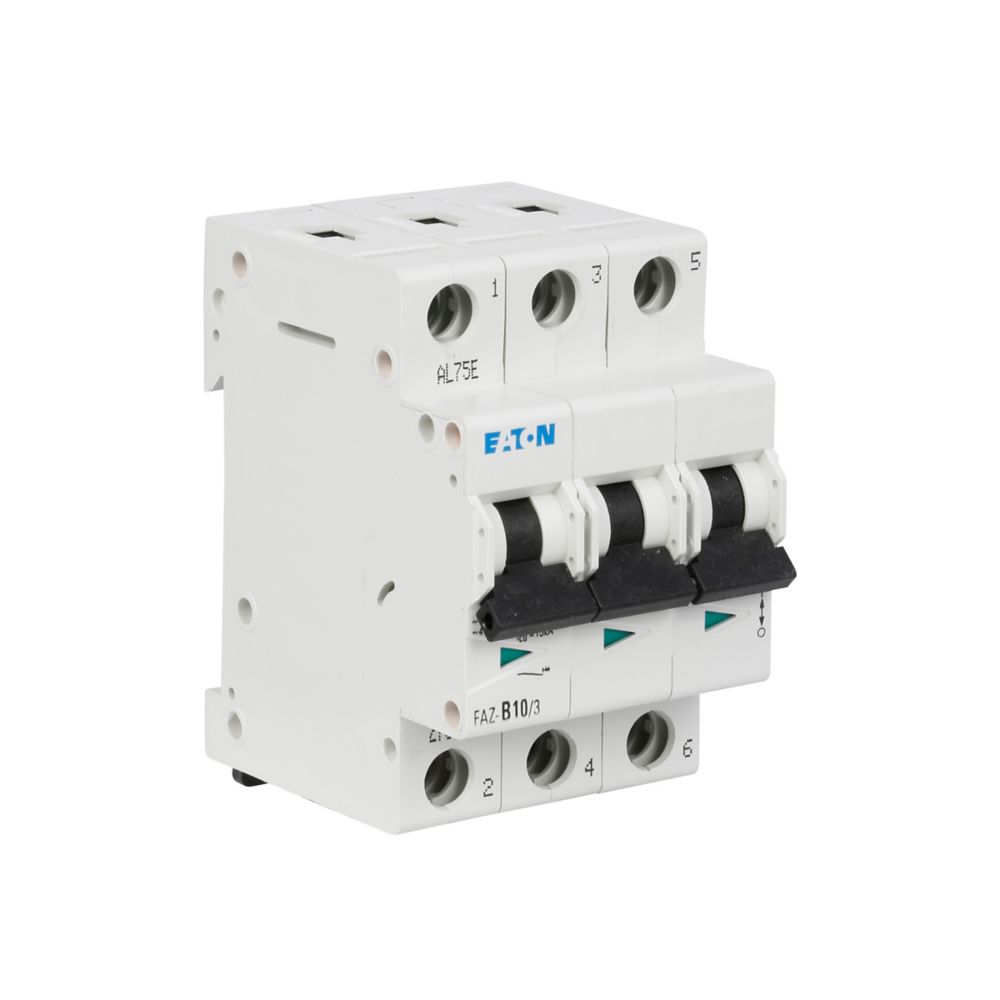 Eaton FAZ-D15/3 - 3-Pole Thermal Magnetic Breaker (15A, 480V)