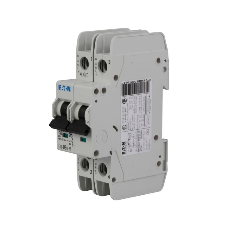 Eaton FAZ-D6/2 - 2-Pole Thermal Magnetic Breaker (6A, 10kA)