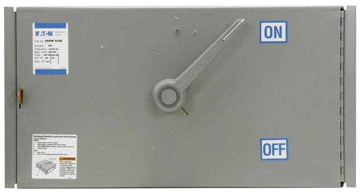 Cutler Hammer FDPW325TR - Fusible Disconnect Switch 400A@240V (200kA AIC)