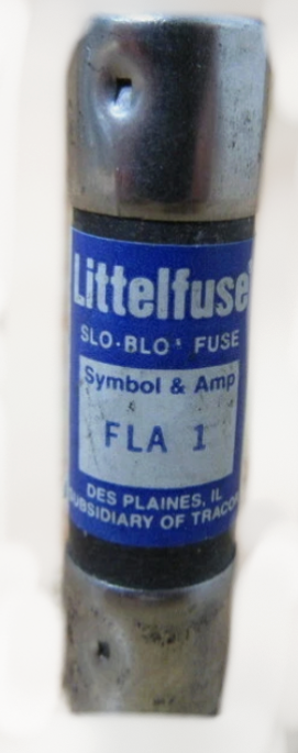 Littelfuse FLA1 - Midget Fast-Acting Fuse 1A 125V (10kA AIC Rating)