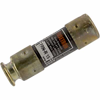 Bussmann FRN-R-15 - Fusetron Time-Delay Fuse 15A (200kA@250V RK5 Class)