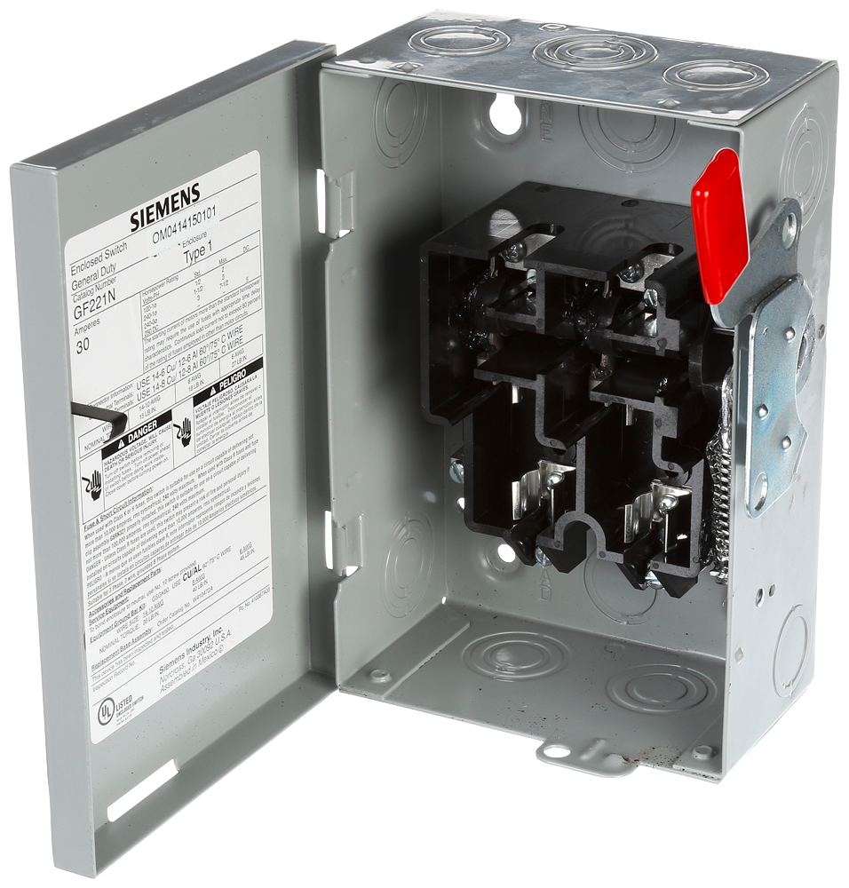 Siemens GF221NR - Fusible Disconnect Switch 30A@240V (100kA AIC)