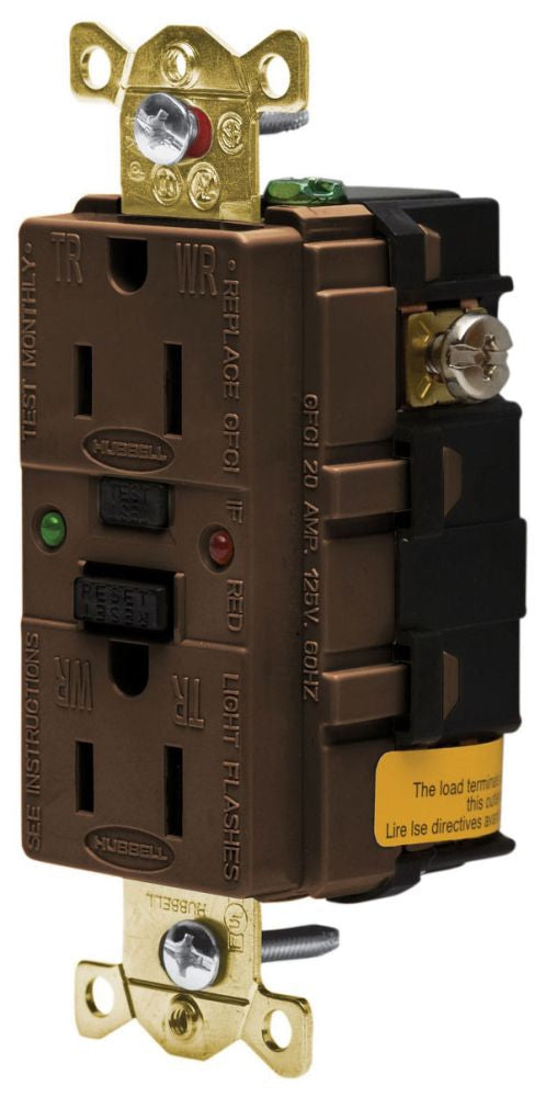 Hubbell GFR5262SG - Fusible Receptacle 240V (UL Listed)