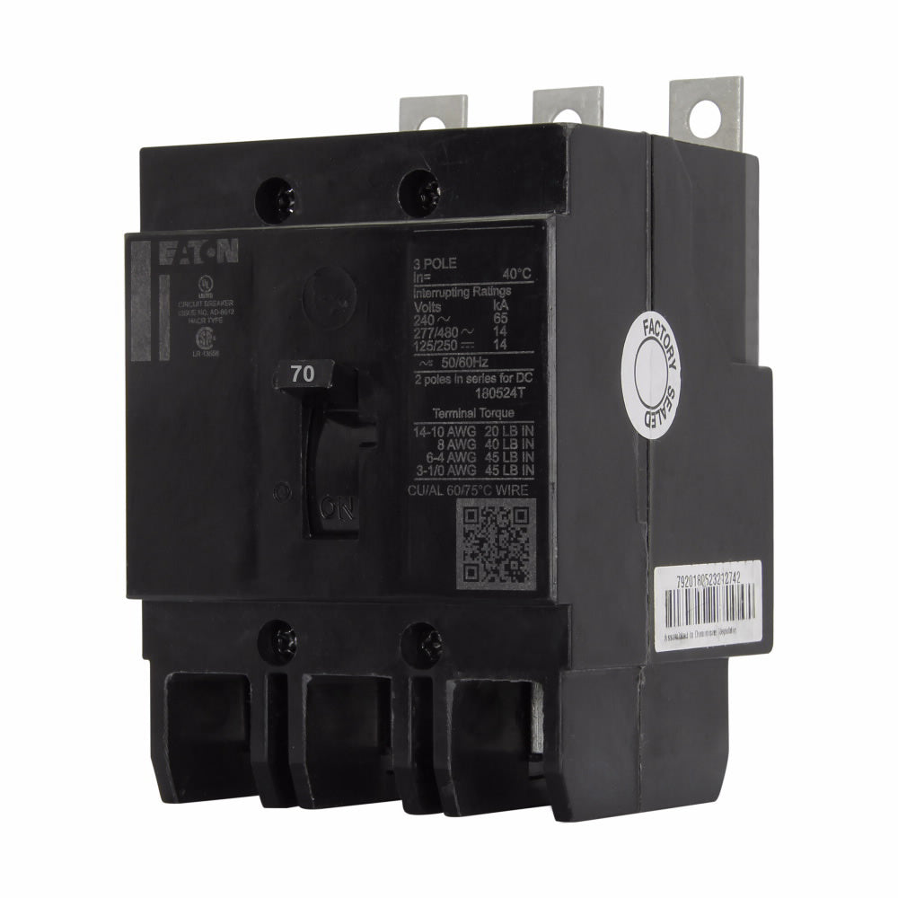 Eaton GHB3070S1 - Molded Case Breaker 70A 480V 3P