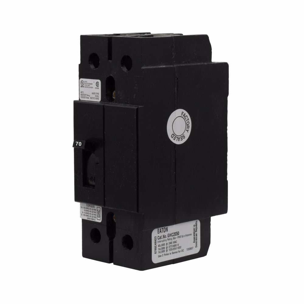 Cutler Hammer GHC2070 - 70A Molded Case Breaker (480V, 14kA AIC)
