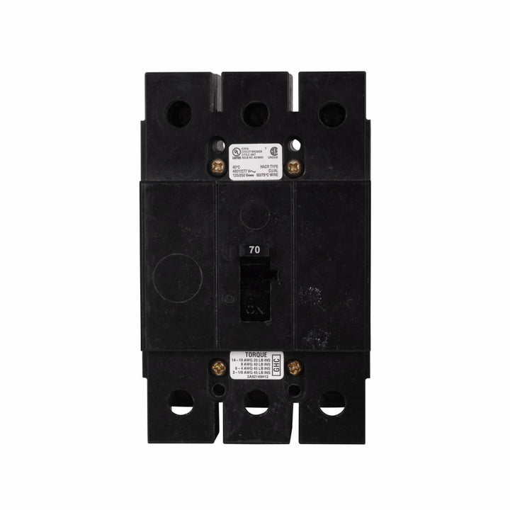 Cutler Hammer GHC3070 - 70A Molded Case Breaker (480V, 3P)