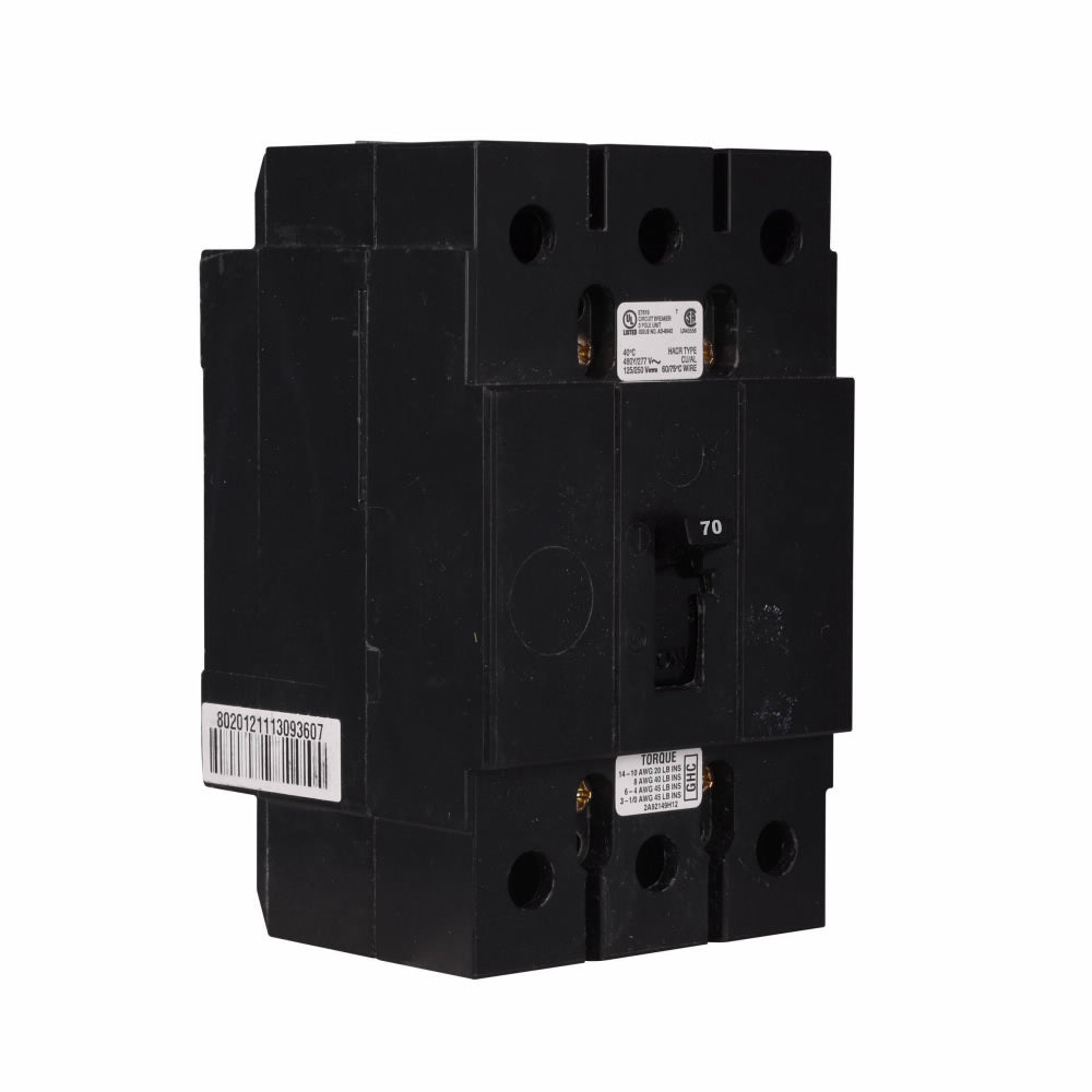 Cutler Hammer GHC3070 - 70A Molded Case Breaker (480V, 3P)
