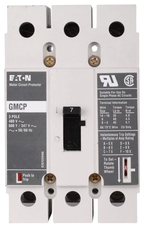 Cutler Hammer GMCP030H1CA3 - Molded Case Breaker 30A 600V
