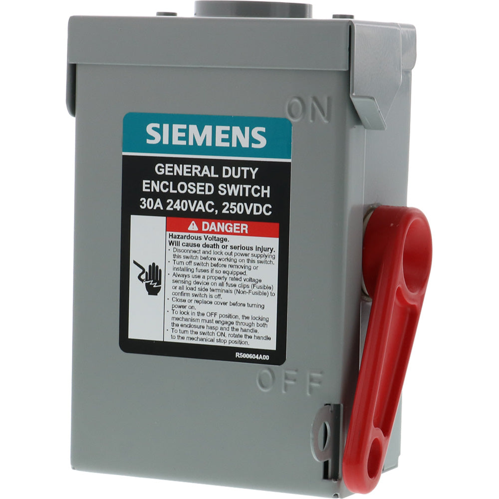 Siemens GNF221RA - Non-Fusible Disconnect Switch 30A 240V (NEMA 3R)
