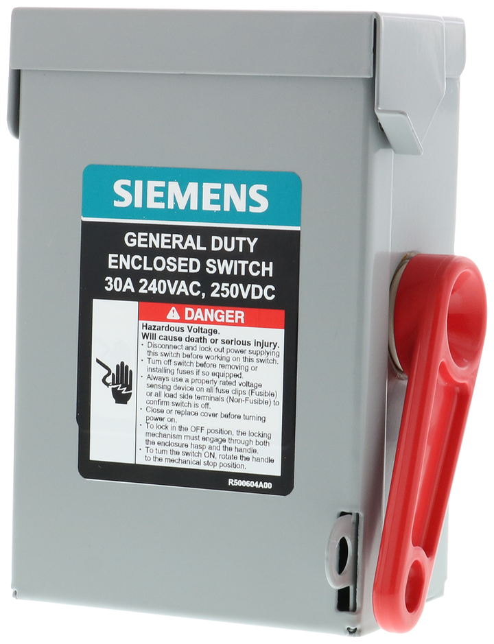 Siemens GNF321A Disconnect Switch (Non-Fusible) 240v 30A - Essential Electric Supply