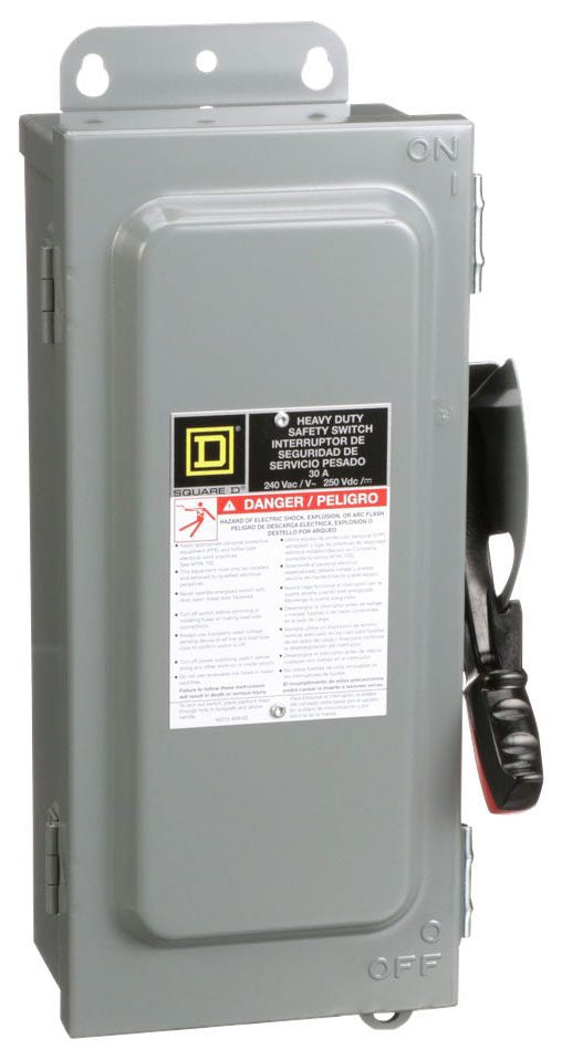 Square D H221AWK - Fusible Safety Switch 30A 240V (200kA AIC NEMA 3R/12)