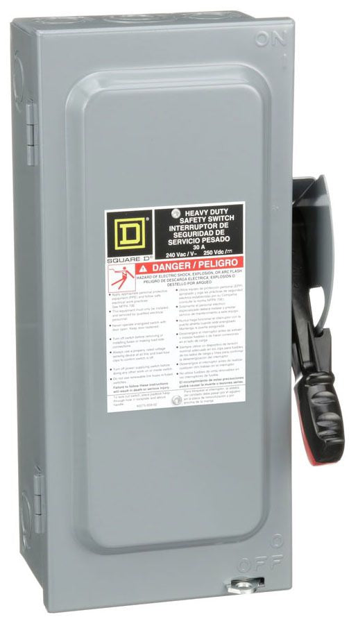 Square D H221N - Fusible Disconnect Switch 240V 30A (200kA AIC @240V)