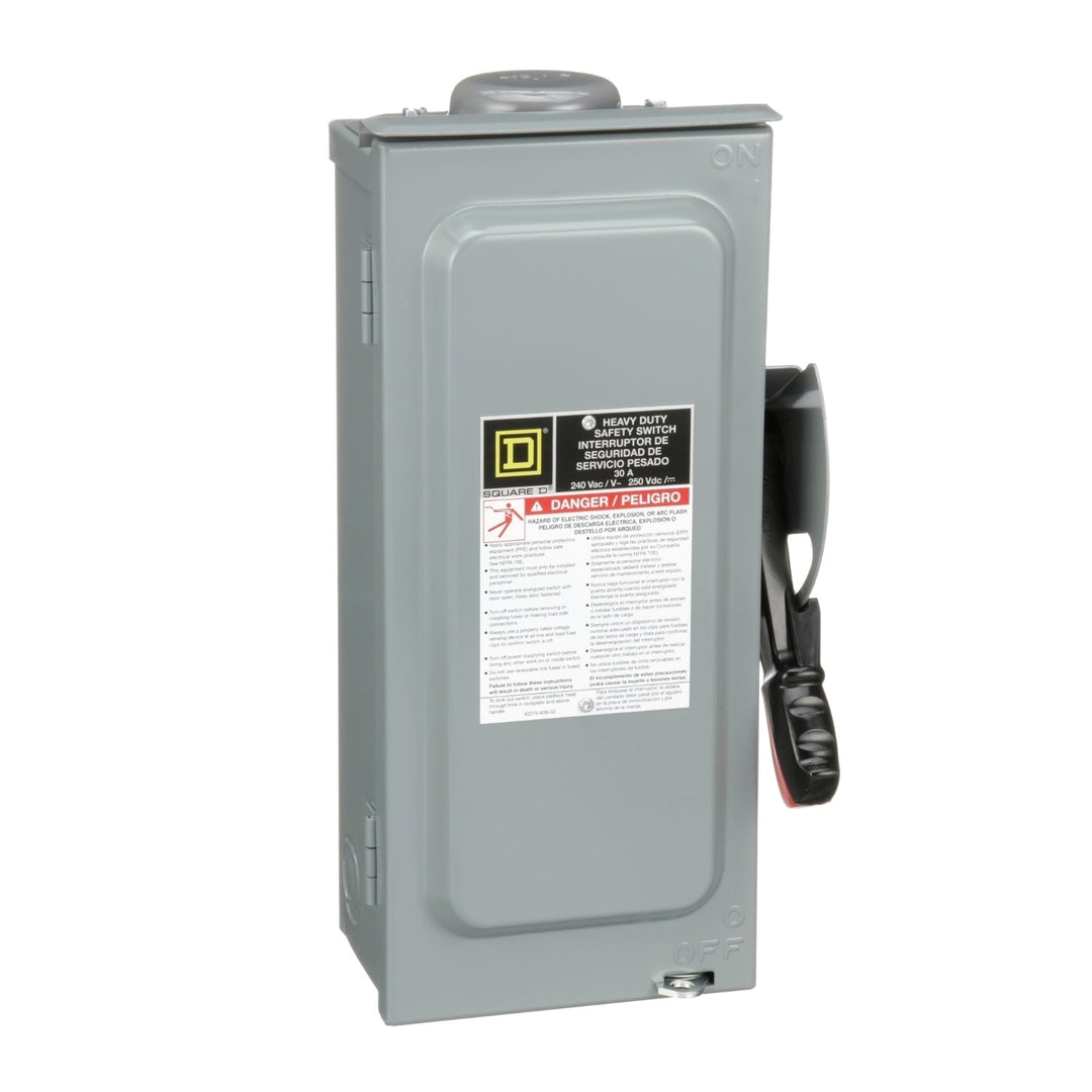 Square D H221NRB - Fusible Safety Switch, 30A 240V 2-Pole